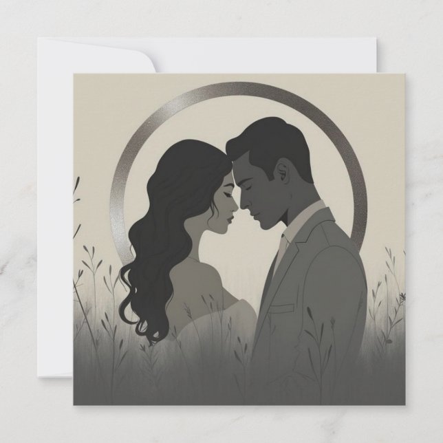 Modern Minimalist Union Invitation (Front)