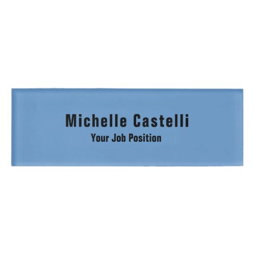 Modern Minimalist Useful Durable Plain Simple Name Tag