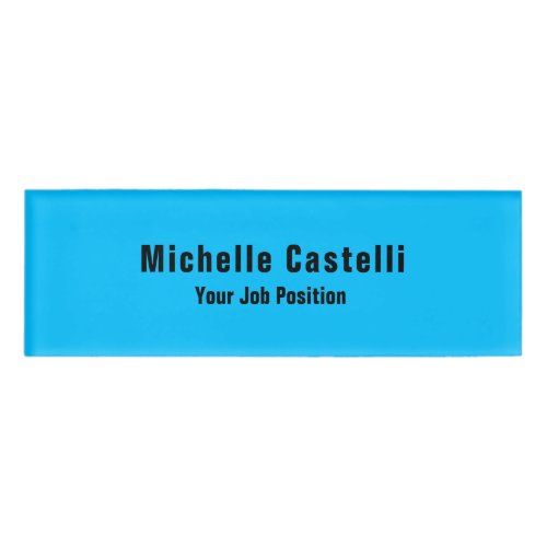 Modern Minimalist Useful Durable Plain Simple Name Tag