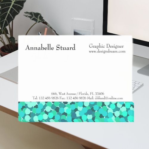 Modern Minimalist Vintage Feminine Girly Teal Post_it Notes