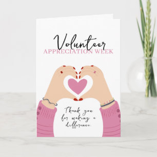 Modern Minimalist Volunteer Appreciation Week Post Card