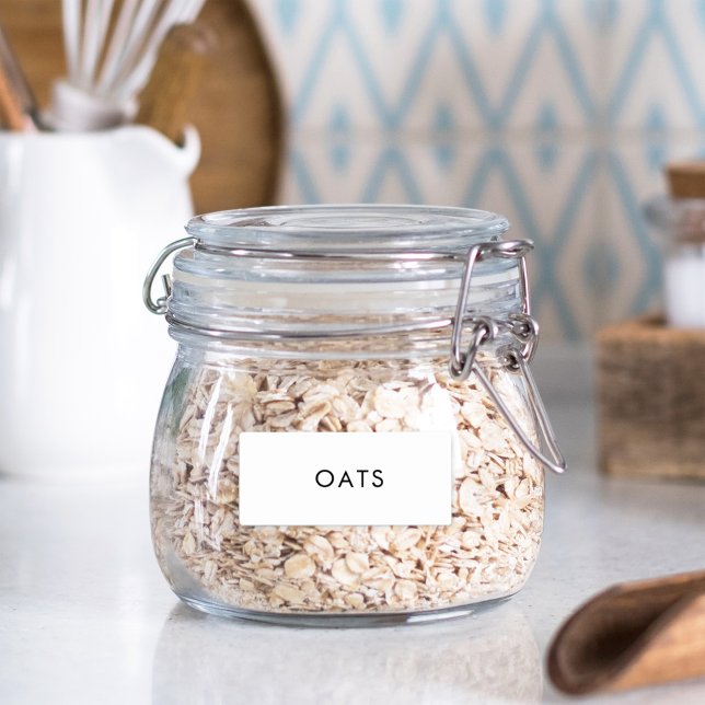 Modern Minimalist Waterproof Spice Jar Label (Creator Uploaded)