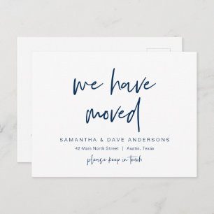 Modern minimalist, We have moved, Announcement Pos Postcard