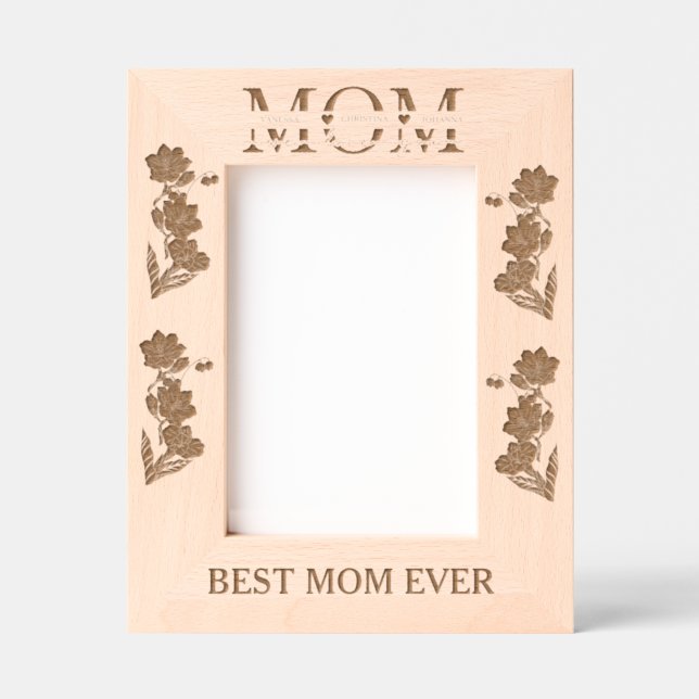 Modern Minimalist we loe you mother's day gifts  Engraved Frames (Front)