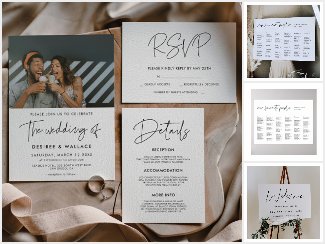Modern minimalist wedding