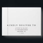 Modern Minimalist Wedding Address Envelope<br><div class="desc">Modern Minimalist Wedding Address envelope</div>
