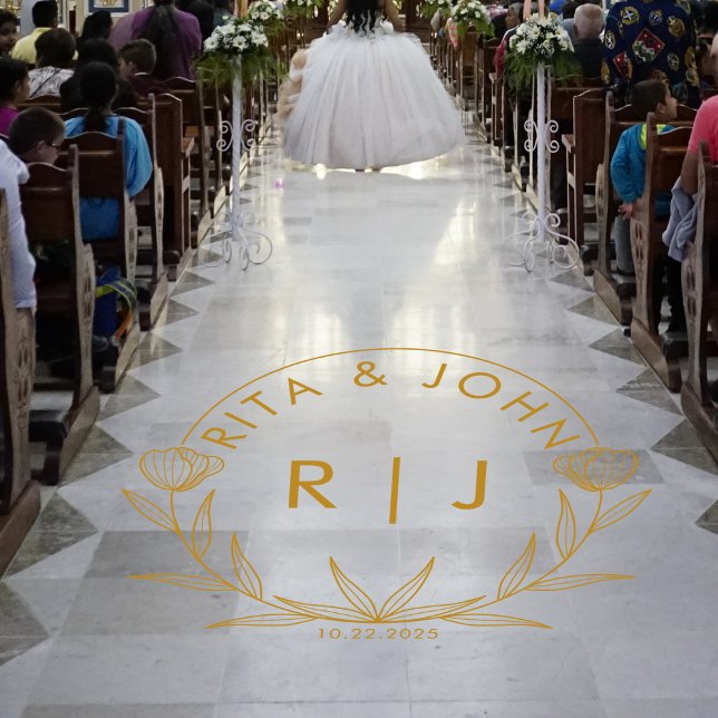 Modern Minimalist  Wedding Aisle Entrance Floor Decals (Creator Uploaded)
