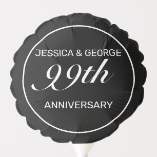 Modern Minimalist Wedding Anniversary Balloon