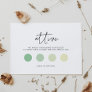 Modern minimalist Wedding attire Enclosure Card