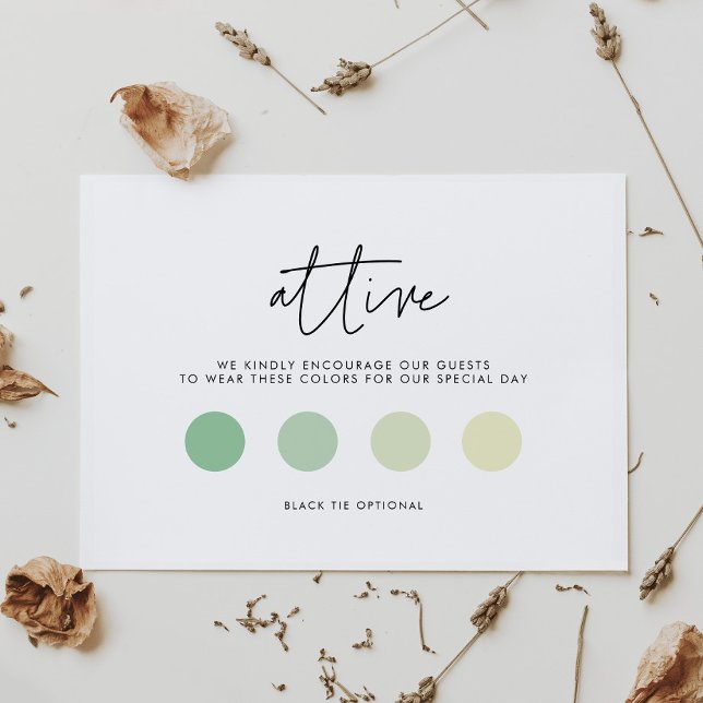 Modern minimalist Wedding attire Enclosure Card (Creator Uploaded)