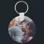 Modern Minimalist Wedding Calendar save the date Keychain<br><div class="desc">Add a touch of elegance and charm to your wedding with our Modern Minimalist Wedding Calendar Save the Date keychain</div>