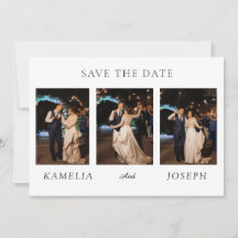 Modern Minimalist Wedding Collage | Elegant Script
