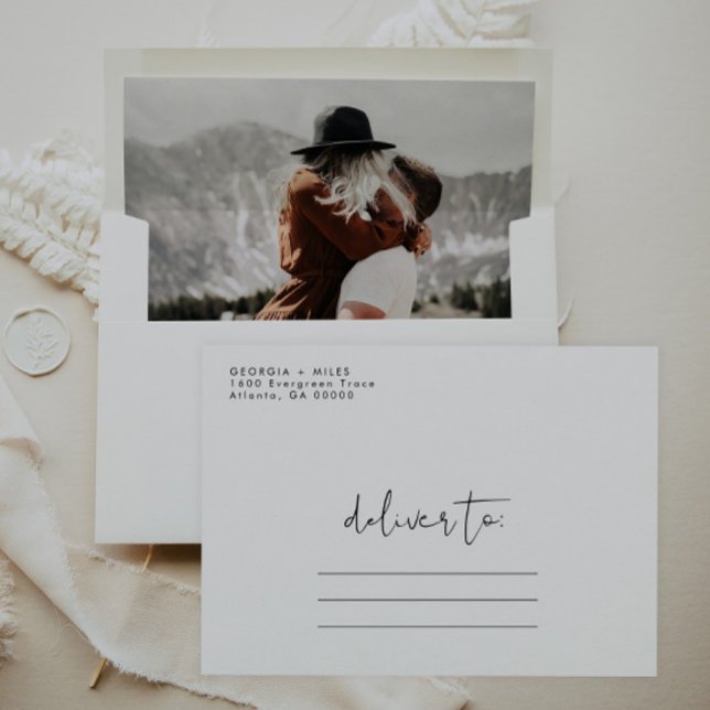 Modern Minimalist Wedding Envelope (Creator Uploaded)