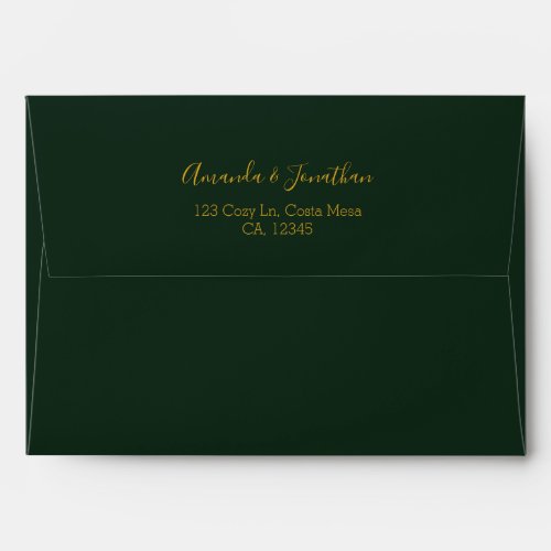 Modern Minimalist Wedding Envelope Pre_addressed