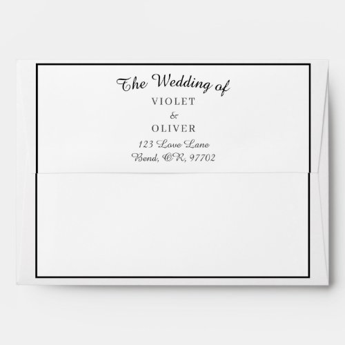 Modern Minimalist Wedding Envelope v2
