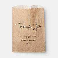 Modern minimalist wedding favor bags