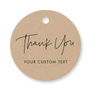 Modern minimalist wedding favor tags
