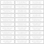 Modern Minimalist Wedding Guest Names Address Sticker<br><div class="desc">Composed of simple sans serif typography. These elements are simple,  elegant,  and modern. This has 30 stickers. 
 
 This is designed by White Paper Birch Co. exclusive for Zazzle.
 
 Available here:
 http://www.zazzle.com/store/whitepaperbirch</div>