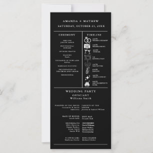 Modern Minimalist Wedding Infographic Program