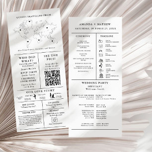 Modern Minimalist Wedding Infographic Program