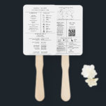 Modern Minimalist Wedding Infographic Program Hand Fan<br><div class="desc">Add a touch of elegance and organization to your wedding day with our beautifully designed Wedding Program Infographic. This modern and stylish infographic outlines all the essential details of your big day in a clear, easy-to-read format that guests will love. Featuring icons and visuals to represent key moments like the...</div>