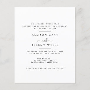 Modern Minimalist Wedding Invitation