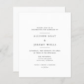 Modern Minimalist Wedding Invitation | Zazzle