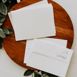 Modern Minimalist Wedding Invitation Envelope