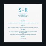 Modern Minimalist Wedding Menu Card<br><div class="desc">This Modern Minimalist collection is simple and stylish,  perfect for adding a contemporary touch to any event. Available in a variety of colors. Custom colors available upon request.</div>