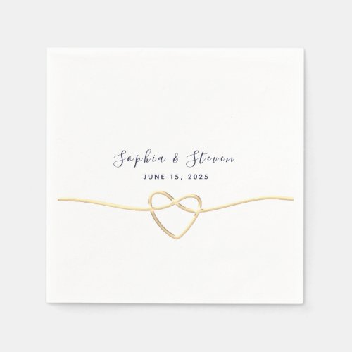 Modern Minimalist Wedding Napkins