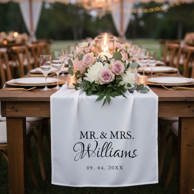 Modern Minimalist Wedding Personalized name Sign Tapestry (Creator Uploaded)