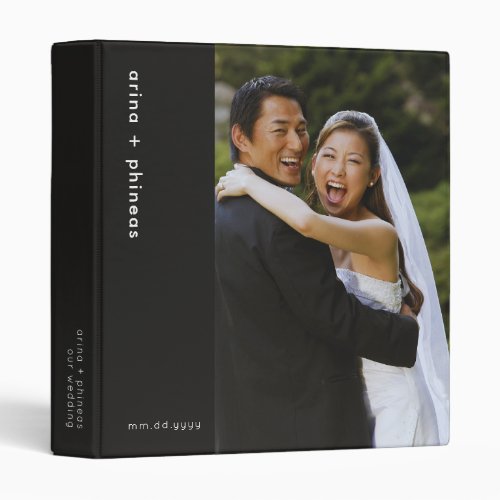 Modern Minimalist Wedding Photo Album Binder