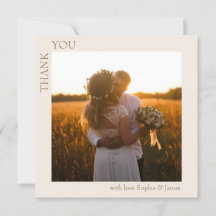 Modern Minimalist Wedding Photo 