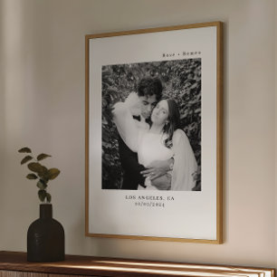 Modern Minimalist Wedding Poster