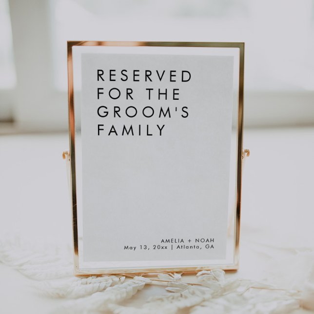 Modern Minimalist Wedding Reserved For Sign (Creator Uploaded)