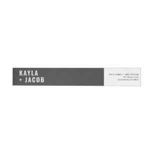 Envelope Wrap Return Address Labels | Zazzle
