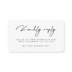 Modern Minimalist Wedding RSVP Cards