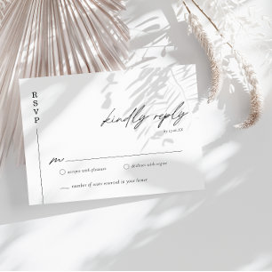 Modern & Minimalist Wedding RSVP Enclosure Card