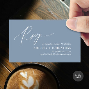 Modern Minimalist Wedding RSVP Enclosure Card