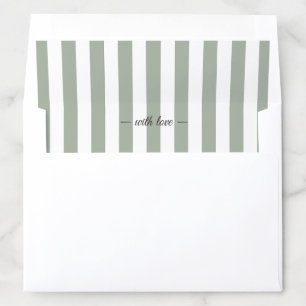 Modern Minimalist Wedding Sage Green Timeless Envelope Liner