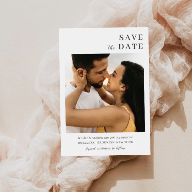 Modern Minimalist Wedding Save The Date (Creator Uploaded)