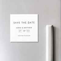 Modern Minimalist Wedding Save The Date