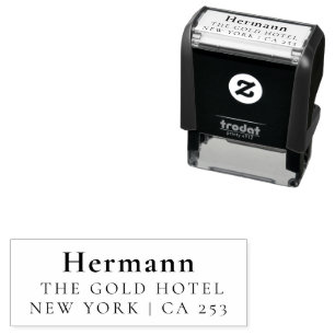 Modern Minimalist Wedding Self-inking Stamp