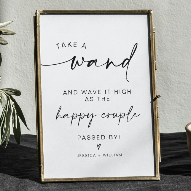 modern minimalist wedding send off sign (Creator Uploaded)