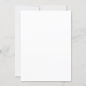 modern minimalist wedding send off sign  invitation (Back)