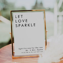 modern minimalist wedding send off sign  invitation