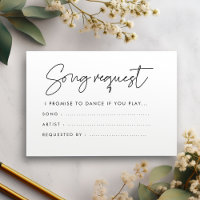Modern minimalist Wedding Song request
