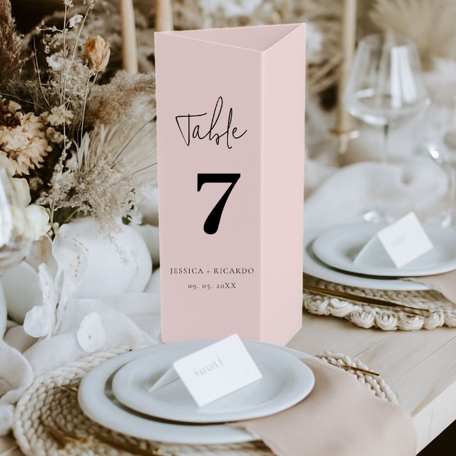 Modern Minimalist wedding Thank you table Number (Creator Uploaded)