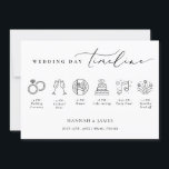 Modern Minimalist Wedding timeline Welcome card<br><div class="desc">Embrace timeless elegance with our Modern Minimalist Wedding collection at Zazzle. Discover sleek designs and clean lines that bring a touch of sophistication to your special day. From chic invitations to stylish decor, our curated selection ensures your wedding reflects your contemporary style effortlessly. Let simplicity speak volumes on your big...</div>