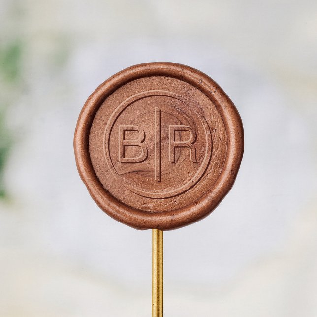 Modern Minimalist Wedding Wax Seal Stamp (Creator Uploaded)